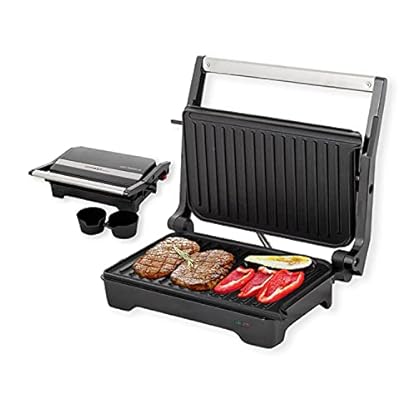 TZS First Austria Tischgriller, Elektrogrill für den Tischgebrauch, 700W / 1200W, Grillplatte für Fleisch & Gemüse… – Bild 6