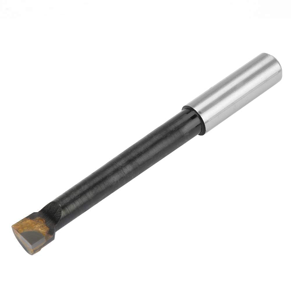 Agatige 9 Pièces Ensemble de Barres D'alésage, Tête D'alésage, F1 de 12mm Tenant Outil de Tour CNC en Acier Haute Vitesse de Type avec Base Outils de Tournage de Barres D'alésage