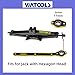 VIATOOLS Car Jack Hexagon Ratchet Wrench（17mm） Scissor Jack Handle Wrench With Positive And Reversal Knob for Travel/Truck/SUV/Vans