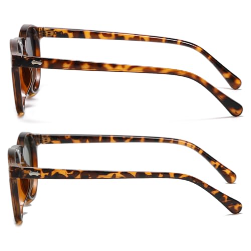 Image of JOVAKIT Vintage Kids Polarized Sunglasses for Girls Boys Age 2-9, Round Sun Glasses for Children UV400 Protection