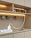 Aclorol COB LED Streifen Warmweiss 1M 5V USB Led Streifen 3000K Durchgehendes Licht Selbstklebend Hohe Dichte Gleichmäßiges lichtband Flexible Dekoration für Unterbau, TV Küche Wohnzimmer