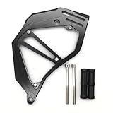 yjzYHL aleación para H&Onda para NC 700 NC700 SX NC700S NC700X 2012-2016 Cubierta Protectora de Cadena de piñón Delantero Izquierdo de Motocicleta Cubierta de guía de Cadena(Noir)