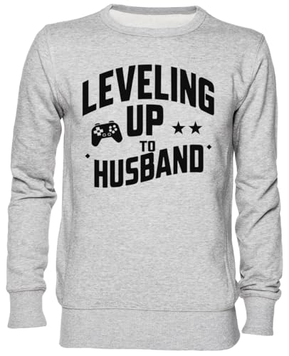 Sweat gris Leveling Up to Husband unisexe pour remplacer vos pulls sans style