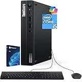 Lenovo ThinkCentre Tiny M70q G5 Intel Deca Core i5-14400T (Beats i7-13700T), 16GB DDR5, 512GB NVMe, DisplayPort, HDMI, WiFi 6E, RJ-45, Wired KB & Mouse, Win 11 Pro, 3YR Wty, Business Desktop - Black