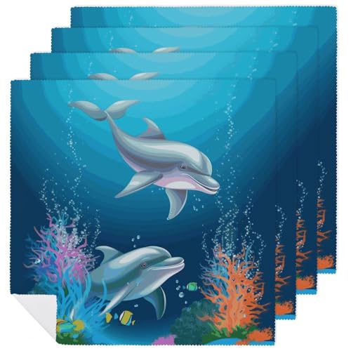 Servilletas de Tela Cuadradas 18x18 Pulgadas Pack 4 miniatura 1