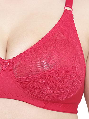Image of Leading Lady Women's Cotton Non Padded Non Wired Bra (259 Pink 42B)