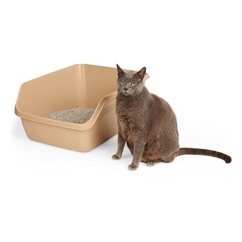 So Phresh Scatter Shield High-Back Litter Box, Tan, X-Large, 24" L X 18" W X 10" H - Thumbnail 6