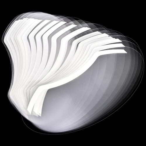 DEAYOU 300 Pcs Microblading Shower Face Shields, Disposable Face Visor Masks, Clear Plastic Makeup Eye Cover Protector for Hairspray, Haircut, Salon Supplies, Eyelash Extensions, Eyelid Aftercare