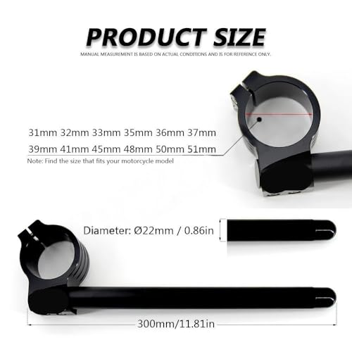 Bracelets de guidon riser Pro Riser de haute précision usinés CNC pour fourche de moto - 2
