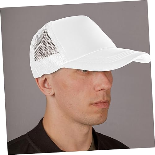 Casquette polyester blanche réglable pour impression et protection solaire - 6