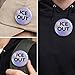 Ice Out Pin Buttons, Set of 4 Assorted Color Round Badges for Men and Women, 1.73 Inch Fashion Accessories for Clothing & Bags (Light Holographic)