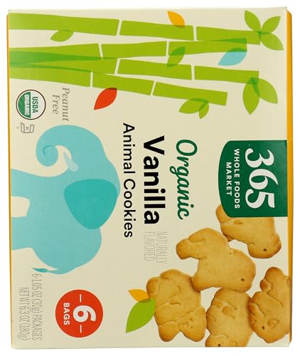 365 by Whole Foods Market, Organic Multi Pack Vanilla Animal Cookie, 6.3 Ounce - image 2