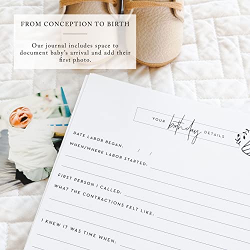 Pregnancy Journal, Black And White: A Simple Nine-Month Keepsake Journal To Document Important Pregnancy Milestones + Add Photos #TOP6