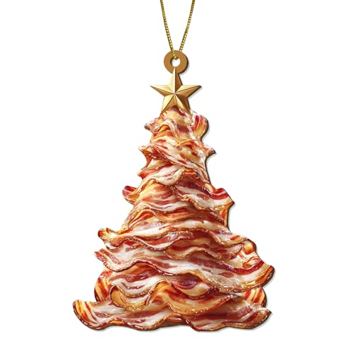 Bacon Tree Christmas Ornament 2025 – Poplar Wood...