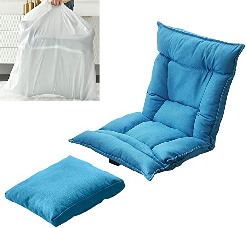 Sedia per allattamento al seno con schienale regolabile e cuscino, pieghevole, confortevole, lavabile, per meditazione, lettura, guardare la TV, giocare e campeggio
