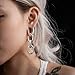 Maxbott 2PCS Chained Ear Gauges Ear Hangers Weights for Stretched Ears Plugs Body Piercing Tunnels 316L Stainless Steel Hypoallergenic Women Man Fashion Jewelry
