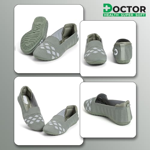 Image of DOCTOR HEALTH SUPER SOFT Women's Breathable Knit Running Shoes | Lightweight Slip-On Sneakers for Everyday Use | Soft Cushioned Comfort for Active Everyday Wear