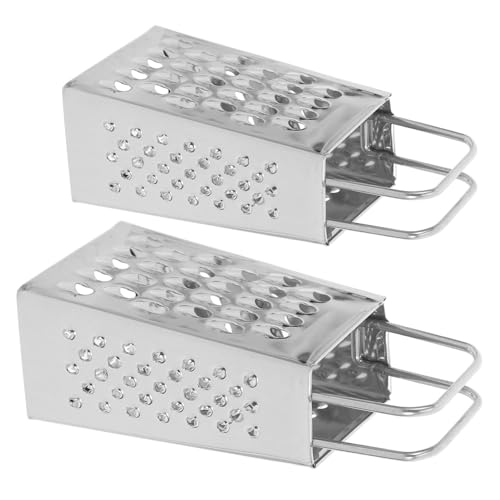 ABOOFAN Mini Rallador de Queso Acero Inoxidable 2 piezas miniatura 1