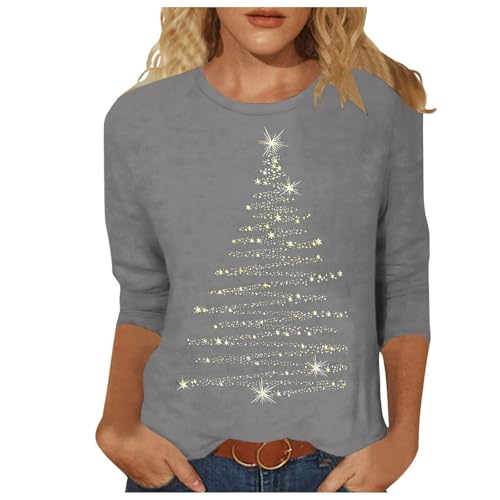 Weihnachtspullover Damen, weihnachtspulli Damen, weihnachtsshirt, Norweger Pullover, Winter, Christmas, weihnachtsoutfit, lustig, hässliche, warm,...