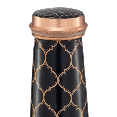 Image of Wakefit Designer Printed Copper Bottle | 1 Litre | 100% Pure Copper | Leak Proof & BPA Free | Office Bottle | Ayurveda Recommended | Boosts immunity| Supports Digestive & Liver Health | Malawi