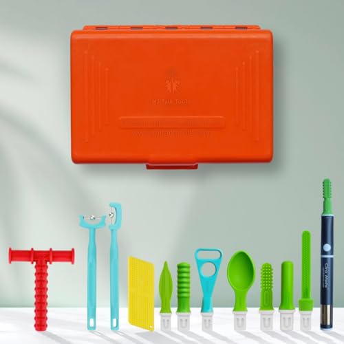 Image of Special Kit - Sensory Integration, Speech & Feeding Therapy Tools | Includes..Oro Moto Vibration brash, Pointer Spoon, Tongue Depressor, Wee Round Tip, Wee Round Textured, Soft Pointer, Uni Tip, Talk-Seal, Tongue Lateralization, Lip Seal, Chewy Tube Red Pack of 1 Kit