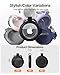 Airtag Keychain Holder for Apple Airtag, Soft TPU Case & Protective Cover with Scratch Resistance, Airtag Case Holder for Pet Collar, Kids, Luggage, Keys Black