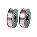 WeldingCity 2 Rolls of ER70S-6 ER70S6 Mild Steel MIG Welding Wire 11-Lb Spool 0.030" (0.8mm)