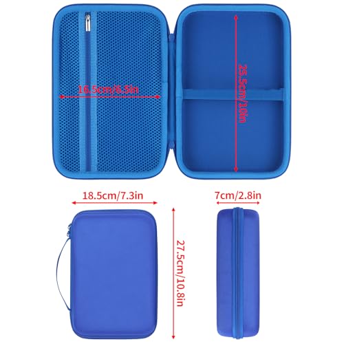 Peyyargo Twardy futerał ochronny kompatybilny z WOLFANG 9.5" / YOOHOO 9,5" / YOTON 9.5" / YOTON 10.5" Przenośny odtwarzacz DVD (błękitny)