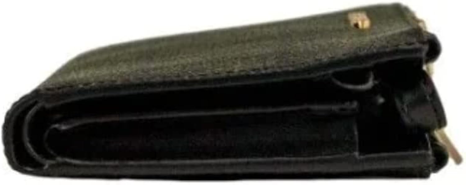 Michael Kors Women's Jet Set Travel Double Zip Wristlet Black Brown Graphic Logo