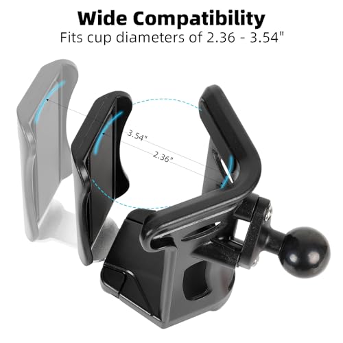 Portavasos universal para motocicleta con rotación 360° miniatura 4