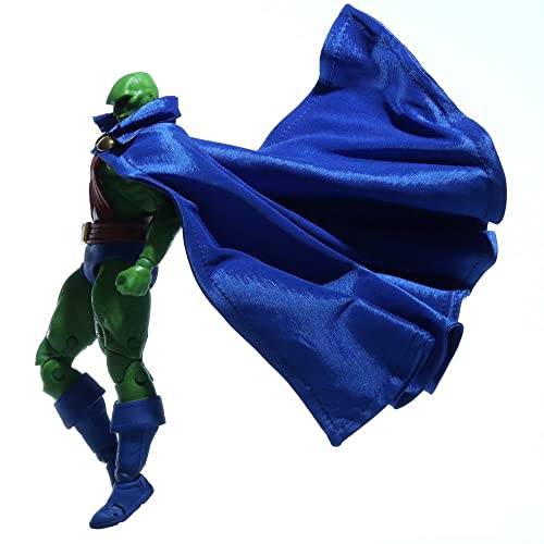 [No Figures] Maxbird Custom Cape For Mcfarlane Martian Manhunter Accessories Gifts (Blue) #TOP2