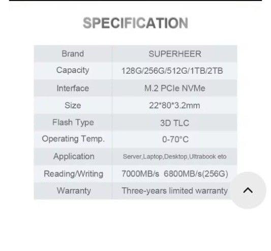 512GB　Superheer E400 Series M.2 SSD Amazon | SSD 512GB SUPERHEER E400シリーズ NVMe M.2 高信頼高耐久TLC