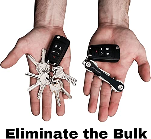 Keysmart Extended - Compact Key Holder And Keychain Organizer (Up To 8 Keys, Black) #TOP1