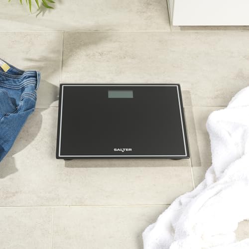 Salter Personenwaage Digital aus Glas, Körperwaage mit LED Display bis 150kg, Personenwaage Digital Step-On, Elektronische Badezimmerwaage… – Ansicht 5
