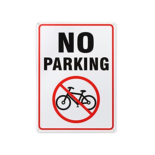 No Parking Sign 10 X 14 Inch 40 Mil Thick Aluminum Reflective Sign Uv Protected Water Proof