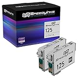 Speedy Inks Remanufactured Ink Cartridge Replacement for Epson 125 (Pigment Black, 2-Pack)