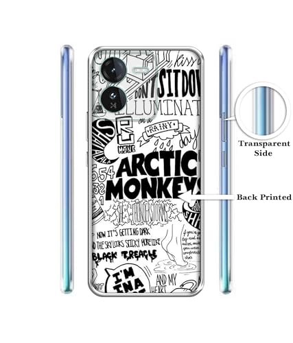 Image of Arctic Monkeys Pattern Design Printed Silicon Soft TPU Back Case Cover for iQOO Z9 5G, Multicolor