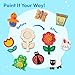 JOYIN 12 Wooden Magnet Creativity Arts & Crafts Painting Kit for Kids, Decorate Your Own Painting Gift for Halloween Crafts, Birthday Parties and Family Crafts, Party Favors for Boys Girls
