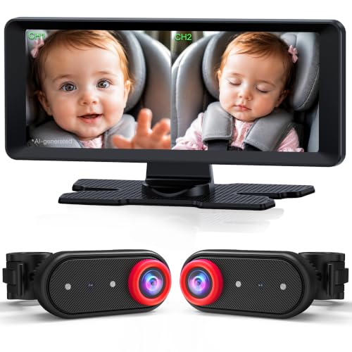 Image of LUCKVIEW BM5PRO Dual Baby Car Camera with 7.2 inch Split Screen Monitor
