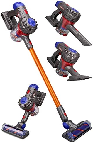 MEIJIABA Toy Vacuum for Toddlers 3, Kids Vacuum Cleaner Set That Really Works Working, Baby Play Vacuumm-Cordless Real Suction, Housekeeping Keeping Girl Boys