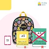mybagstory | Oficjalny plecak Pokémon Pikachu | tornister przedszkolny dla chłopców i dziewczynek, mała torba szkolna 32 cm, idealna do przedszkola i wypoczynku | Lekki i wytrzymały