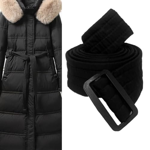 Elegant Waist Belt Winter Clothes Down Jackets Fabric Belt Waistband for Overcoat Down Jackets Waiststrap4