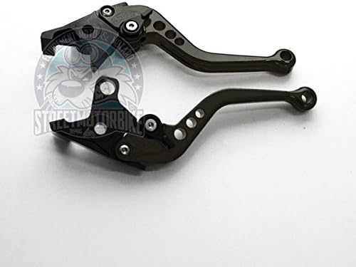 Compatible with Honda #7 Black Pair of Short Adjustable Racing Levers CBR 250 R ABS 2011-2013 CBR300R CB300F FA 2014-2016 MSX 125 GROM 2014-2017 CBR 500 R CB500F X 2013-2016