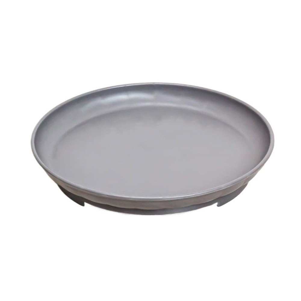 Kx9Lb8d plant saucer Rounded Flower Pot Drip Trays Resinous for Indoor Outdoor Plants Garden Saucers flower pot saucer(Gris,Medium)