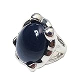 Lia Sophia Jewelry Pool Ring in Navy Blue Silver Rhodium (5)