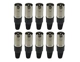 Sewell Direct SW-30101 XLR Connector Male, 10 Pack