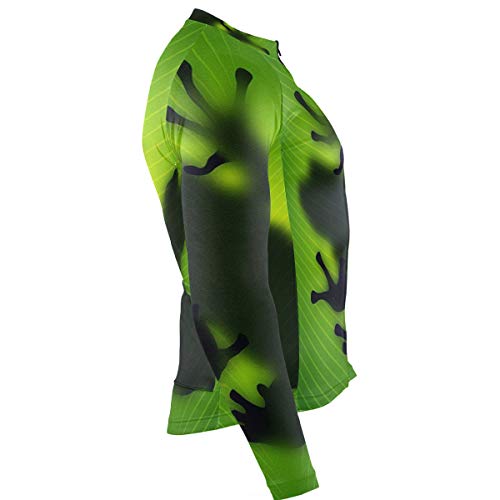 SLHFPX Frog Mens Cycling Jersey Top Long Sleeve Mountain Bike Skinsuits Outfit