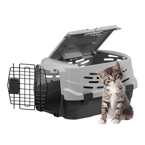 Iris Ohyama 1 Stück 36.5L Transportbox Katze katzentransportbox BPA-frei robust leicht für Auto Bus Tiertransportbox Kunststoff Ordnungsbox...