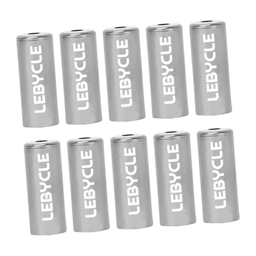 DeeRace 10 個 自転車ブレーキケーブルエンドキャップ ケーブルエンド圧着 5mm ロードバイク 軽量用品 ライディングスペアパーツ 修理用 アルミ合金, チタン