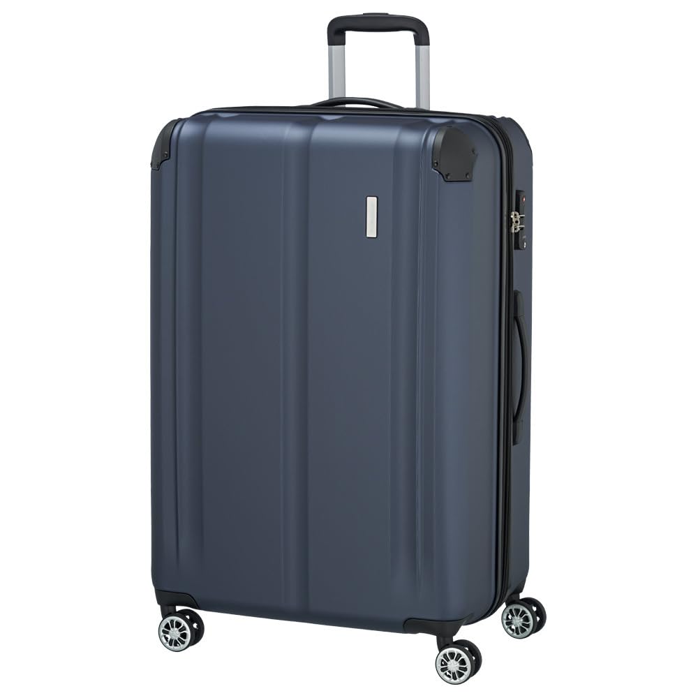 Travelite Hartschalenkoffer groß 77 cm 113-124 Liter Trolley mit TSA Schloss 4 Rollen